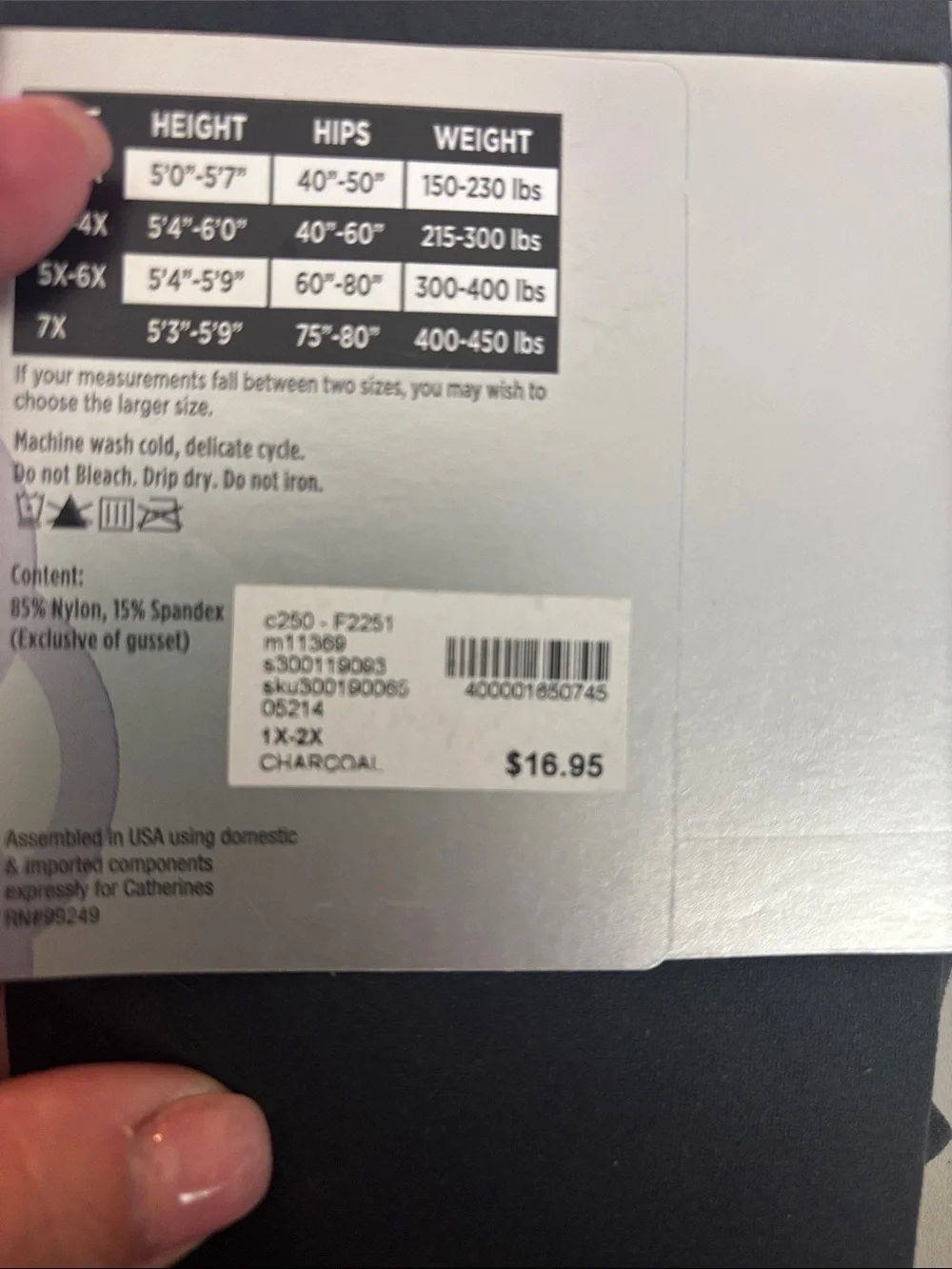 Catherines brand opaque
